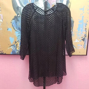 Chico's Black Label Sheer Top